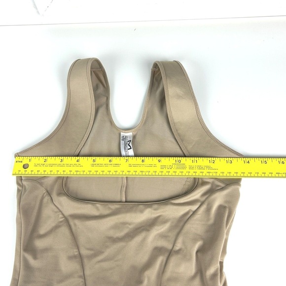 Maidenform Control Shapewear Wear‎ Your Own Bra Open Bust Torsette 1866 Beige XL - Picture 6 of 13